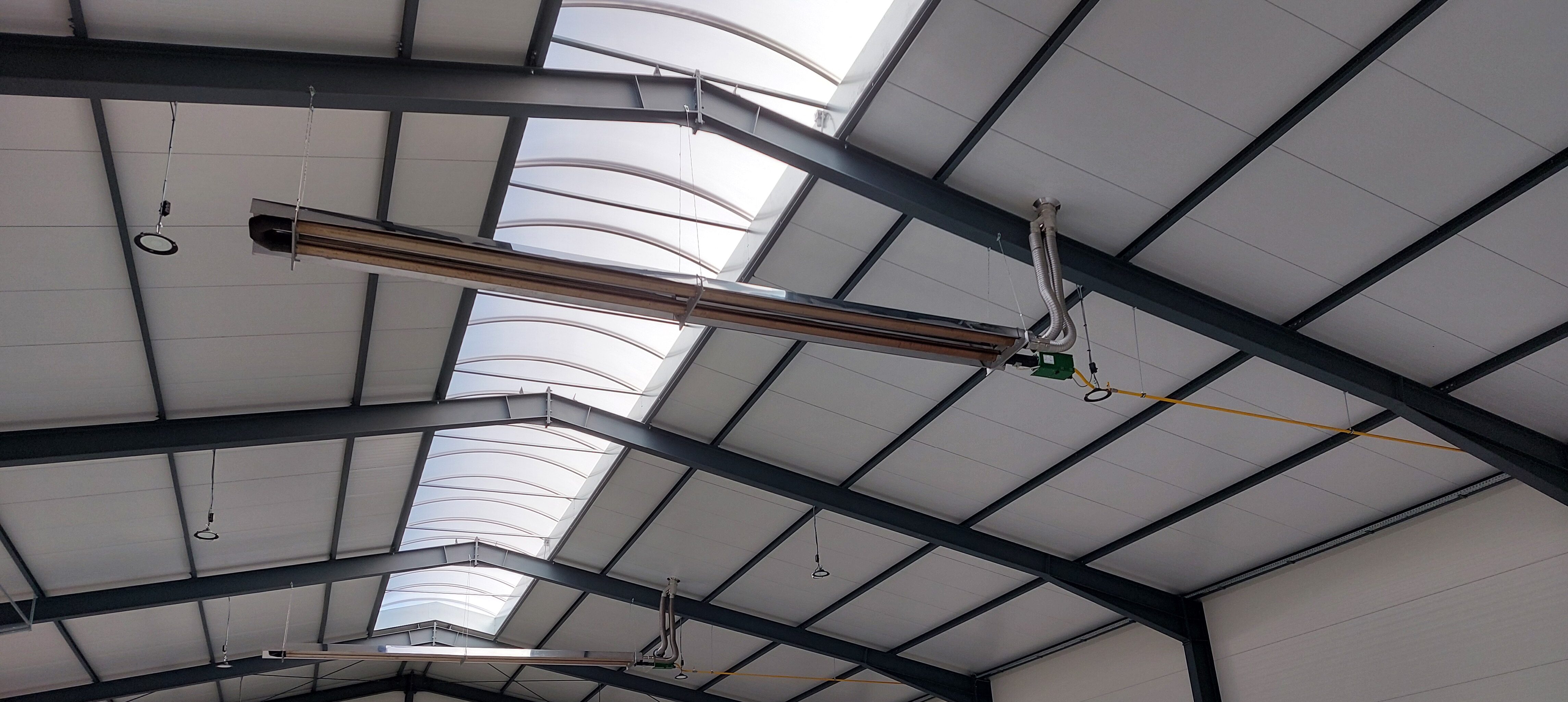 promiennik gazowy rurowy ogrzewanie nowej hali